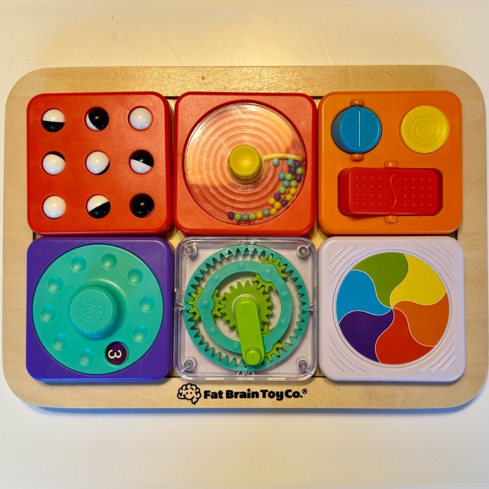Fat Brain PlayTab - Modular, Sensory Activity Board for Babies and Toddlers